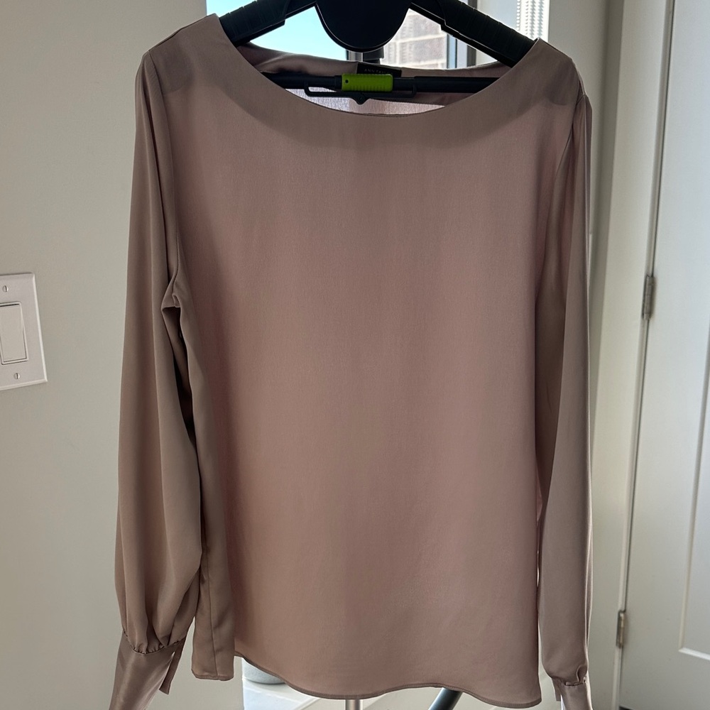 Ann Taylor Taupe Blouse